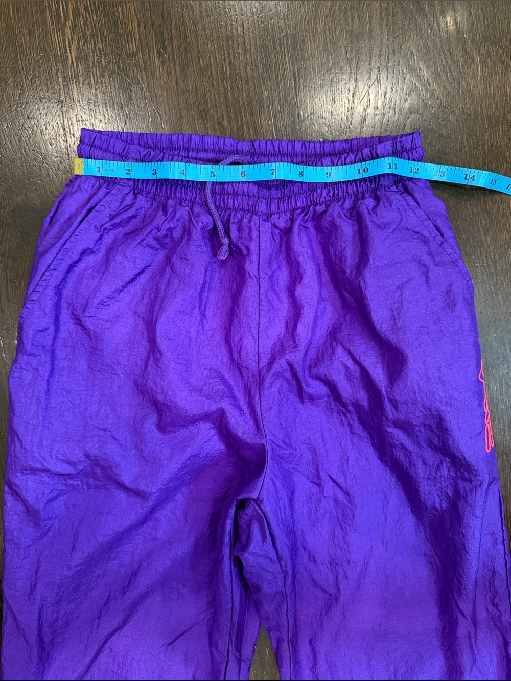 Vintage 80s Fila Vibrant Purple Track Pants with Pink Logo - Picture 8 of 10